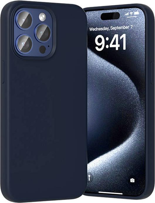 Actual product image Vention KUFL0-30 Silicone Case for iPhone 15 Pro (blue) (Apple iPhone 15 Pro)