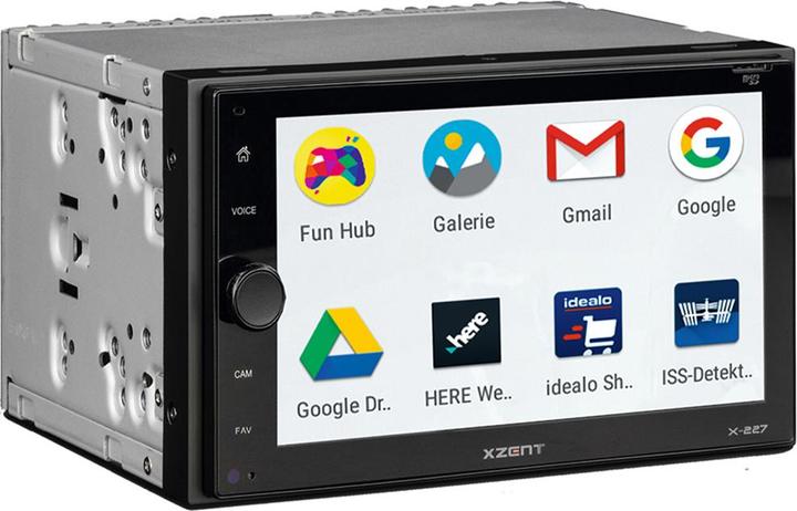 Actual product image Xzent X-227 2-Din DAB with Carplay Bluetooth and USB (Apple Carplay)