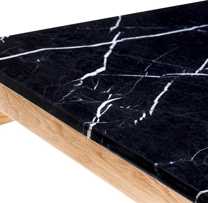 Image du produit Hübsch Table basse Raw Noir/Naturel (80 x 80 x 45 cm)