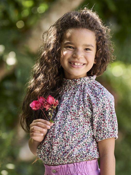 Produktbild Vertbaudet Mädchen Blusenshirt in Cropped-Länge (110)