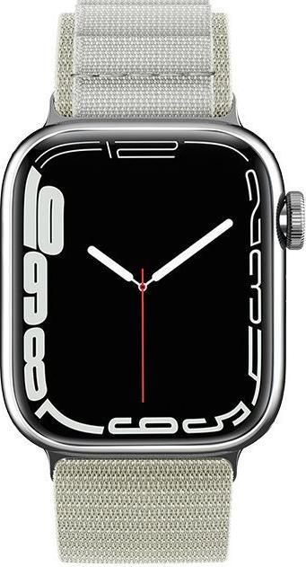 Actual product image Hurtel Strap with Alpine steel buckle for Apple Watch 38/40/41 mm - silver (Plastic)