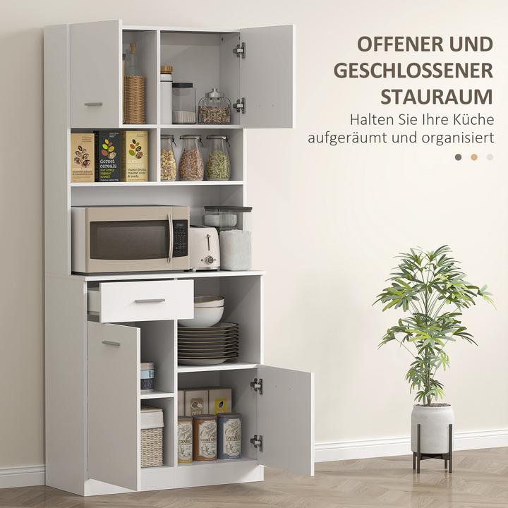 Image du produit Homcom Küchenschrank MDF Weiss (35 x 35 x 180 cm)