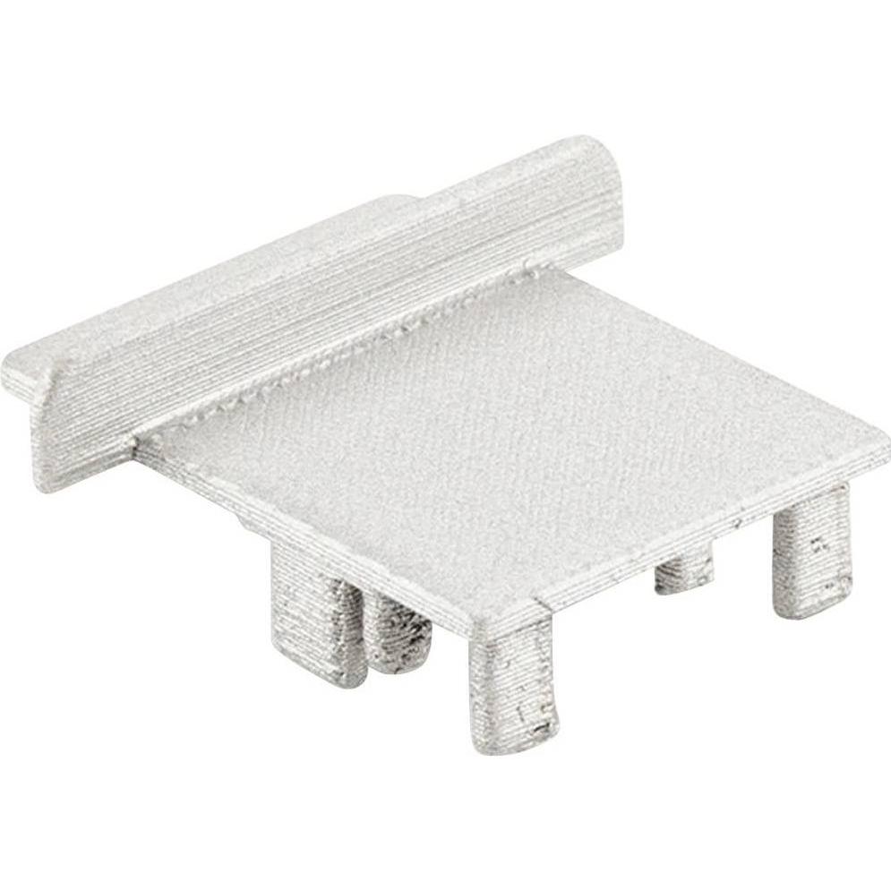 Light In The Attic Records, Striscia LED, Profil Endkappe, Combo Klick T-Profil Endkappe, 35 F + V5-U-2510, metallisiert, 1 Stk., PVC (2.50 cm)