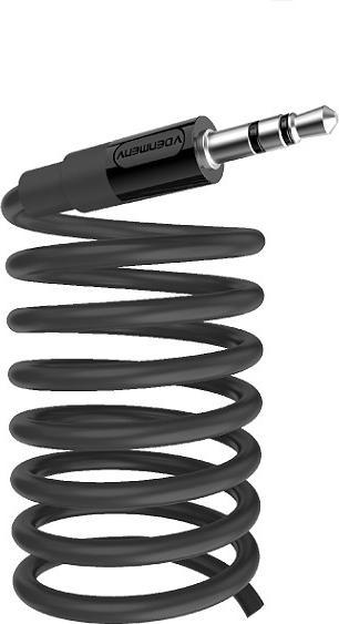 Produktbild DENMEN STEREOKABEL, Klinke auf Klinke, 3,5 Zoll, Schwarz, 1 m, DX01 (1 m)