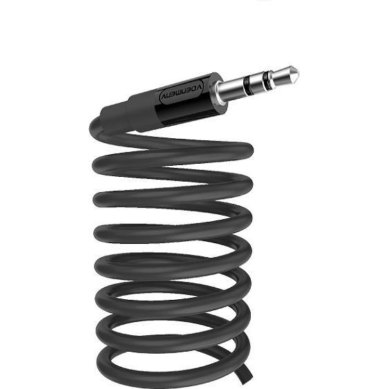 Denmen 3,5-Zoll-Stereokabel, Buchse auf Buchse, schwarz, 2 m, DX02 (2 m), Cavo audio