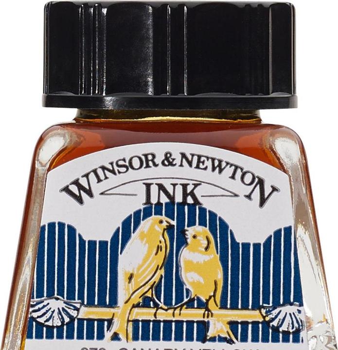 Produktbild Winsor & Newton Drawing Ink 14ml Canary Yellow 123 (1 Stück, Gelb)