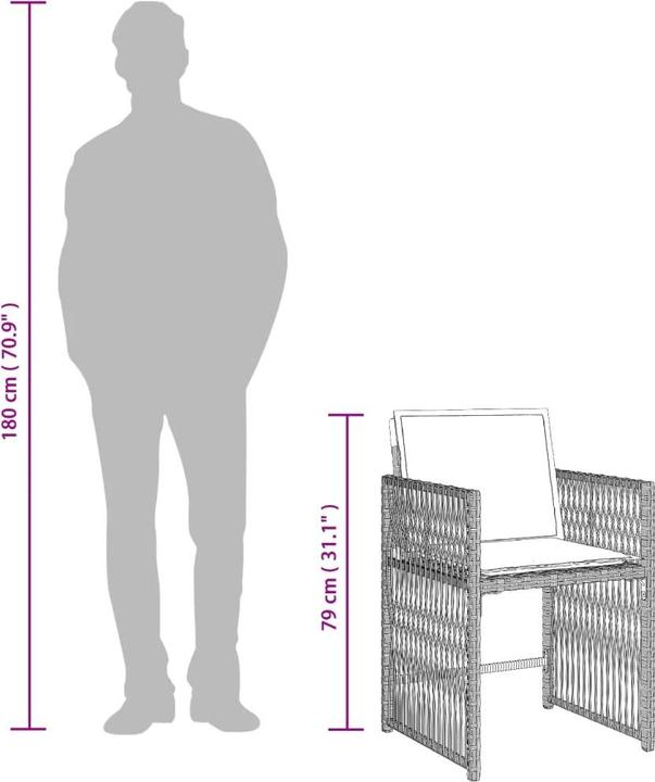 Produktbild vidaXL Garten Essgruppe