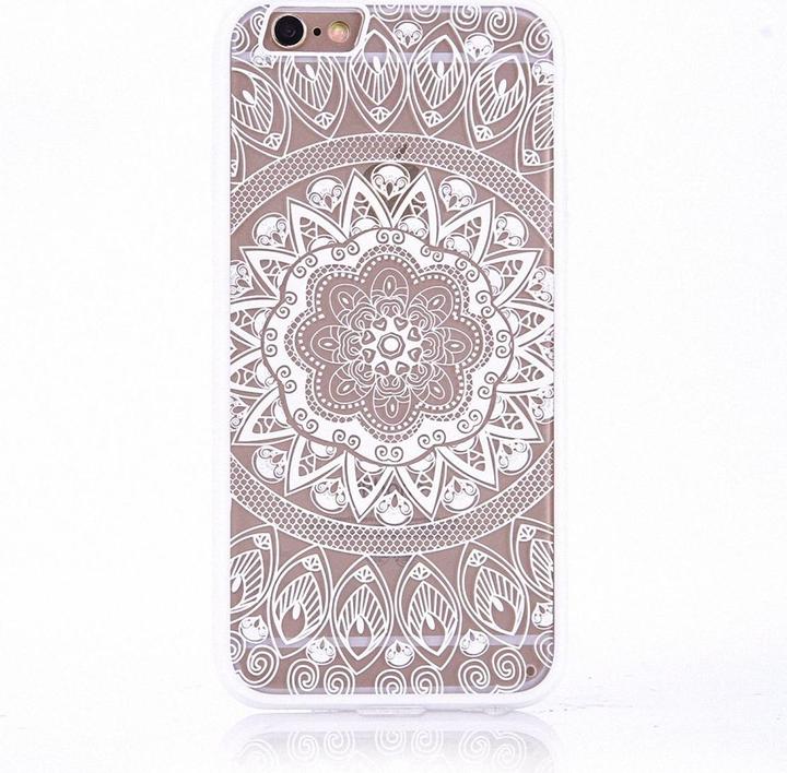 Produktbild König Design Apple iPhone 6 / 6s Handy Hülle Mandala Case Schutzhülle Motiv Kreis Weiss Neu (Apple iPhone 6)