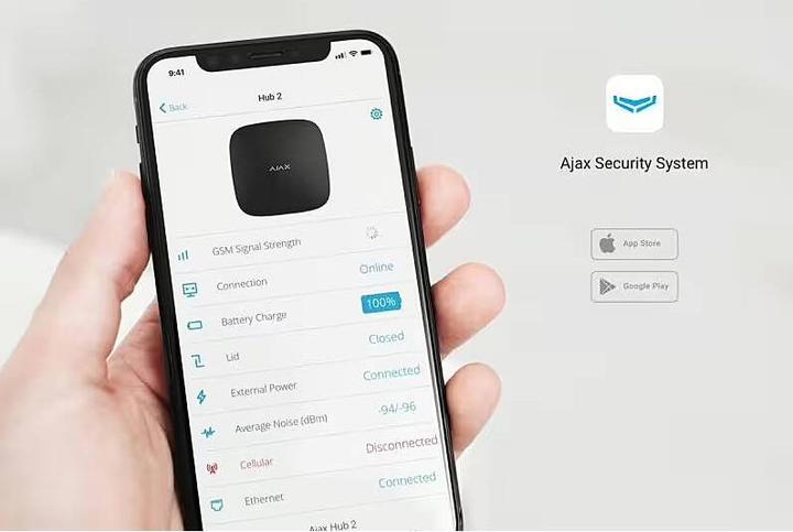 Produktbild Ajax CONTROL PANEL WRL HUB 2/BLACK 38238