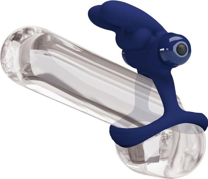 Image du produit Pretty Love Francisco Double Anneau Vibrant Lapin Bleu