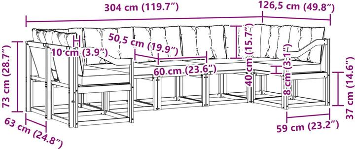 Produktbild vidaXL Sofa Set