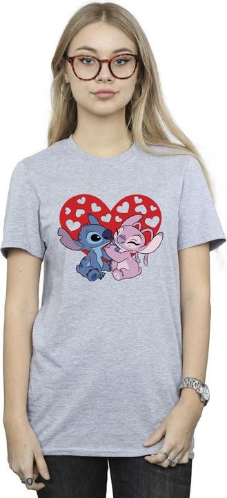 Immagine prodotto Disney Lilo & Stitch Hearts Maglietta Ampia Donna (L)