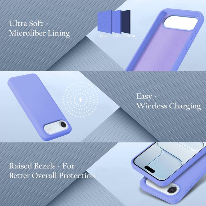 Actual product image Cadorabo Case for iPhone 17 AIR TPU Liquid Silicone Cover (Apple iPhone 17 Pro)