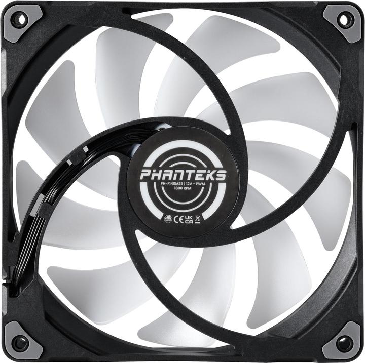 Produktbild Phanteks M25 PWM D-RGB Lüfter, 3er Pack - 140mm, schwarz (140 mm, 3 x)