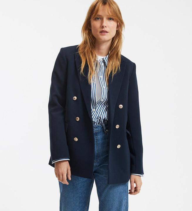 Actual product image La Redoute Collections Straight blazer Signature AURIANE in officer style (44)