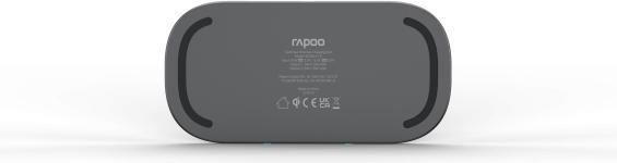 Actual product image Rapoo QI Dual Wireless Charging Pad XC260, 20W, Grey (10 W)