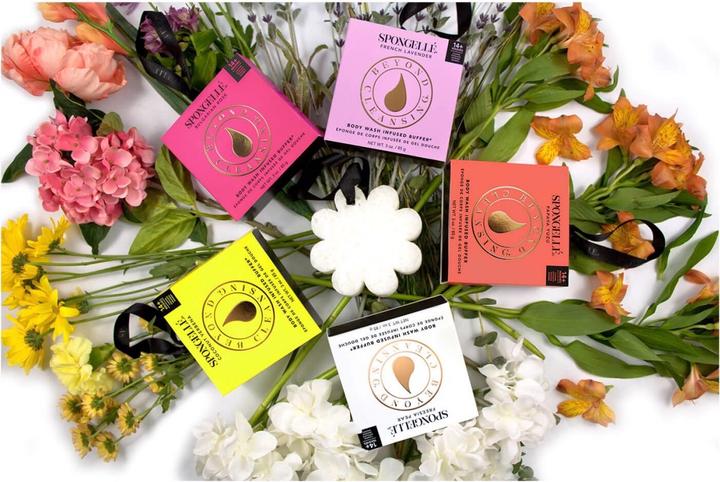 Actual product image Spongellé Boxed Flower - Freesia Pear