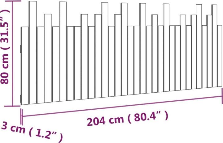 Image du produit vidaXL Ammon (204 x 3 x 80 cm)