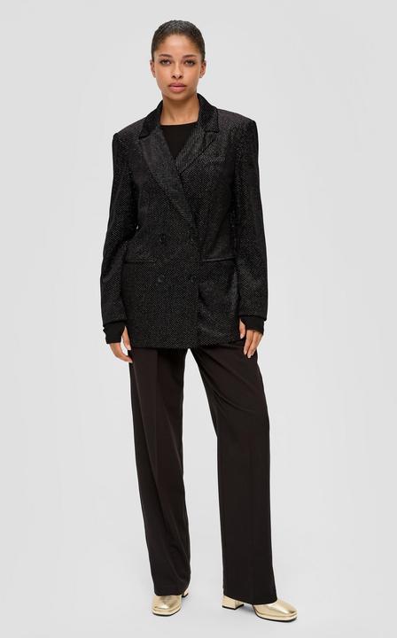 Immagine prodotto s.Oliver Indoor-Blazer Samtblazer mit Glitzer (34)