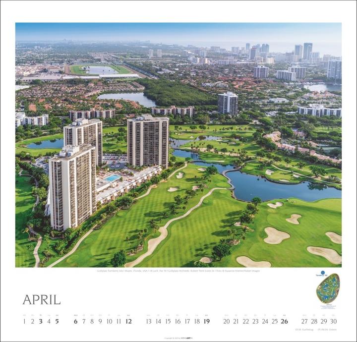 Produktbild Golf Kalender 2026 (48 x 46 cm, Deutsch)