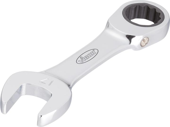 Produktbild Vigor Ratschen-Ring-Maulschlüssel Satz ∙ kurz ∙ V2821 ∙ Aussen Sechskant Profil, Aussen Doppel-Sechsk… (15 mm, 16 mm, 17 mm, 18 mm, 19 mm, 9 mm, 10 mm, 11 mm, 12 mm, 13 mm, 14 mm, 8 mm)