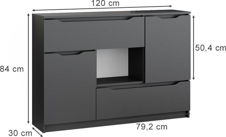 Produktbild Vicco Ruben (120 x 30 x 84 cm)