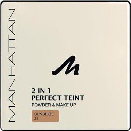 Manhattan Cosmetics Perfect Teint 17358 Puder und Make-Up Sonne Beige (Sun Beige)