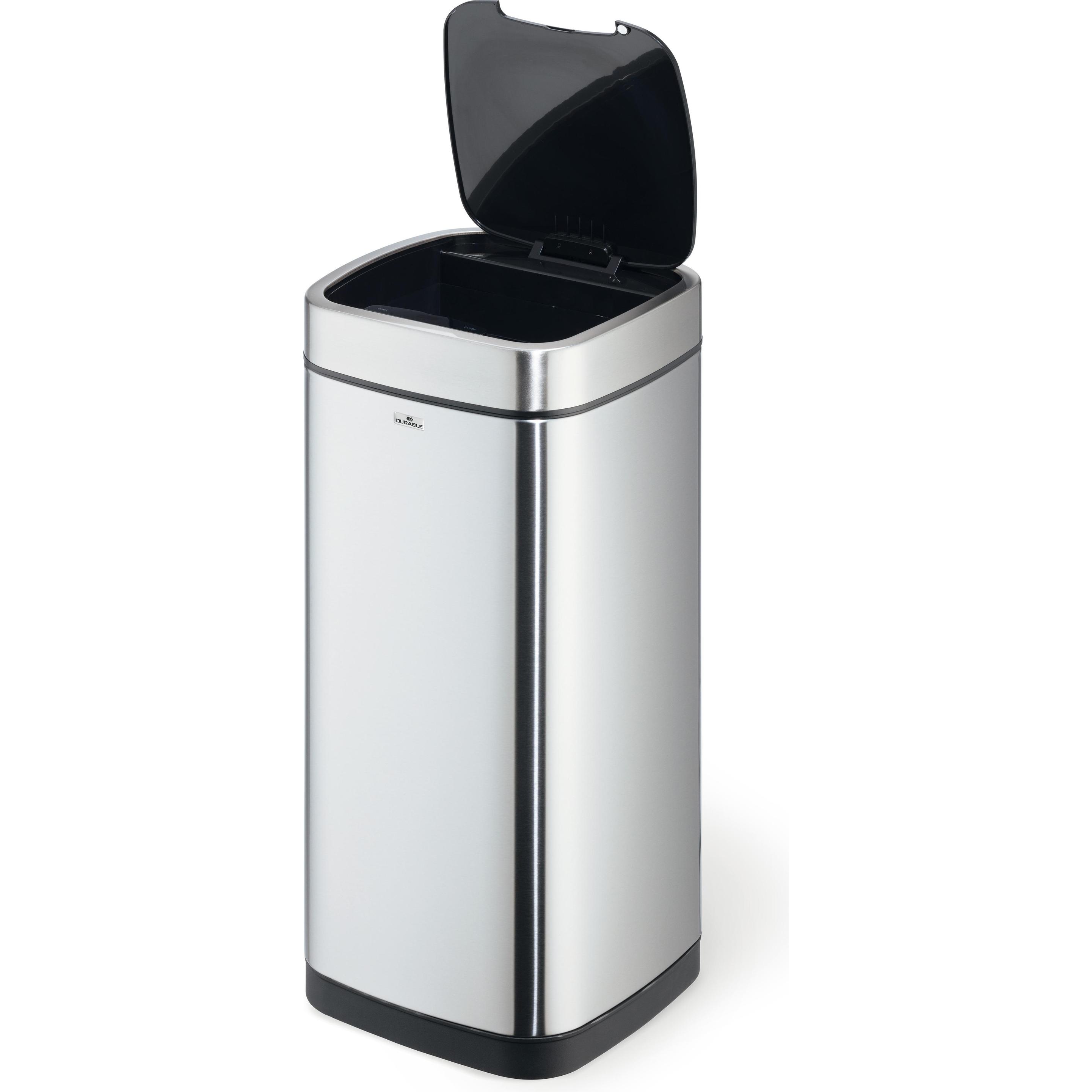 Durable Sensor Abfalleimer NO TOUCH 35L 1 ST 342323, Abfalleimer, Silber