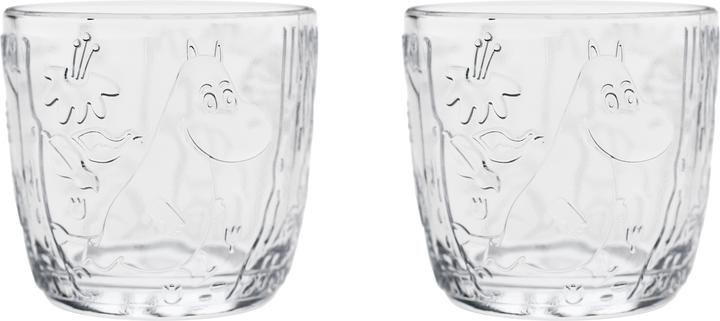 Moomin 28 cl - Glass - Clear (0.28 l, 2x)