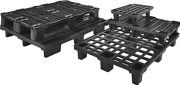 Image du produit kaiserkraft Palette en plastique, L x l x h 1200 x 1000 x 160 mm, charge statique max. 2000
