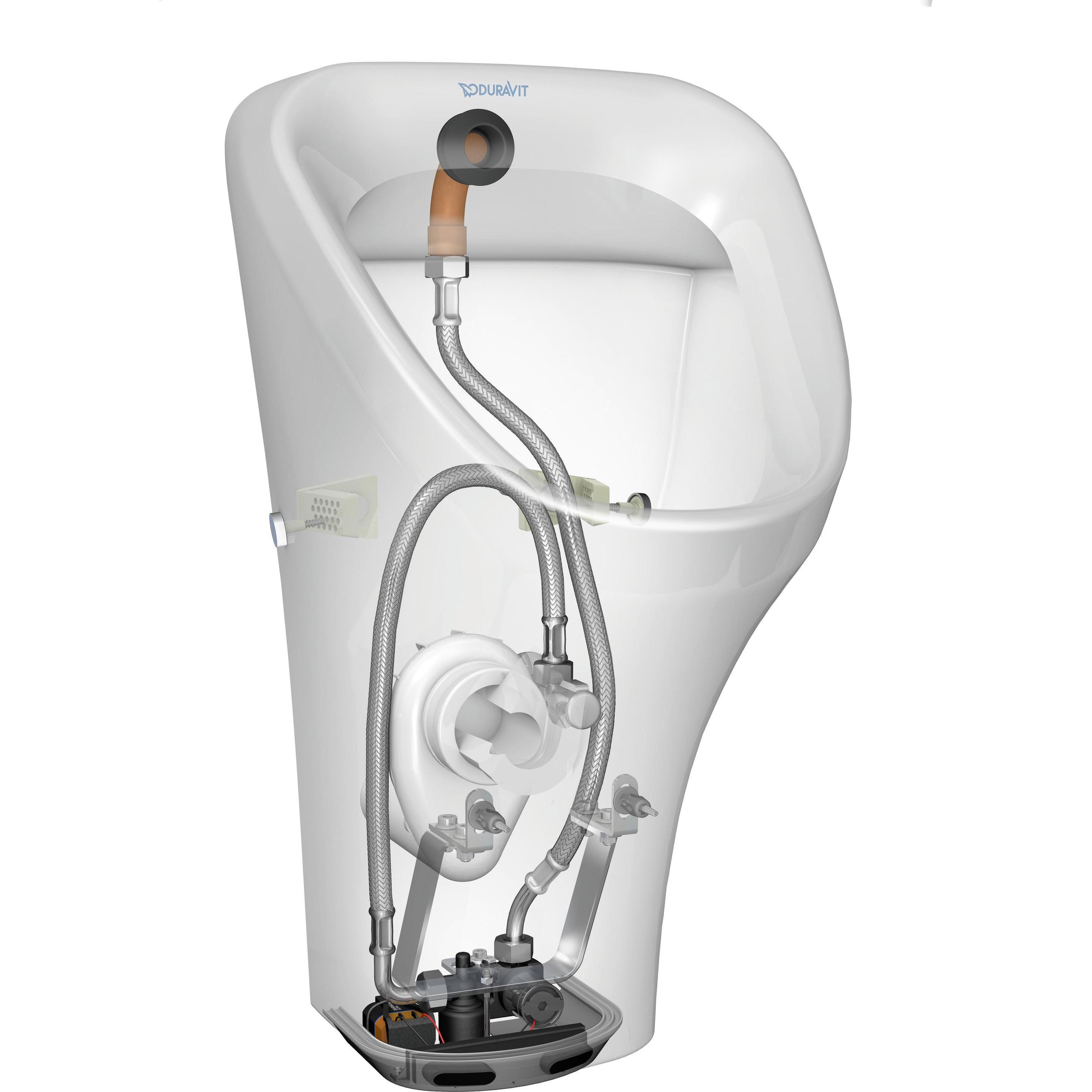 Duravit, WC Deckel, Elektro-Urinal DURASTYLE 300x340mm Bat Zul v hint o Fliege weiss
