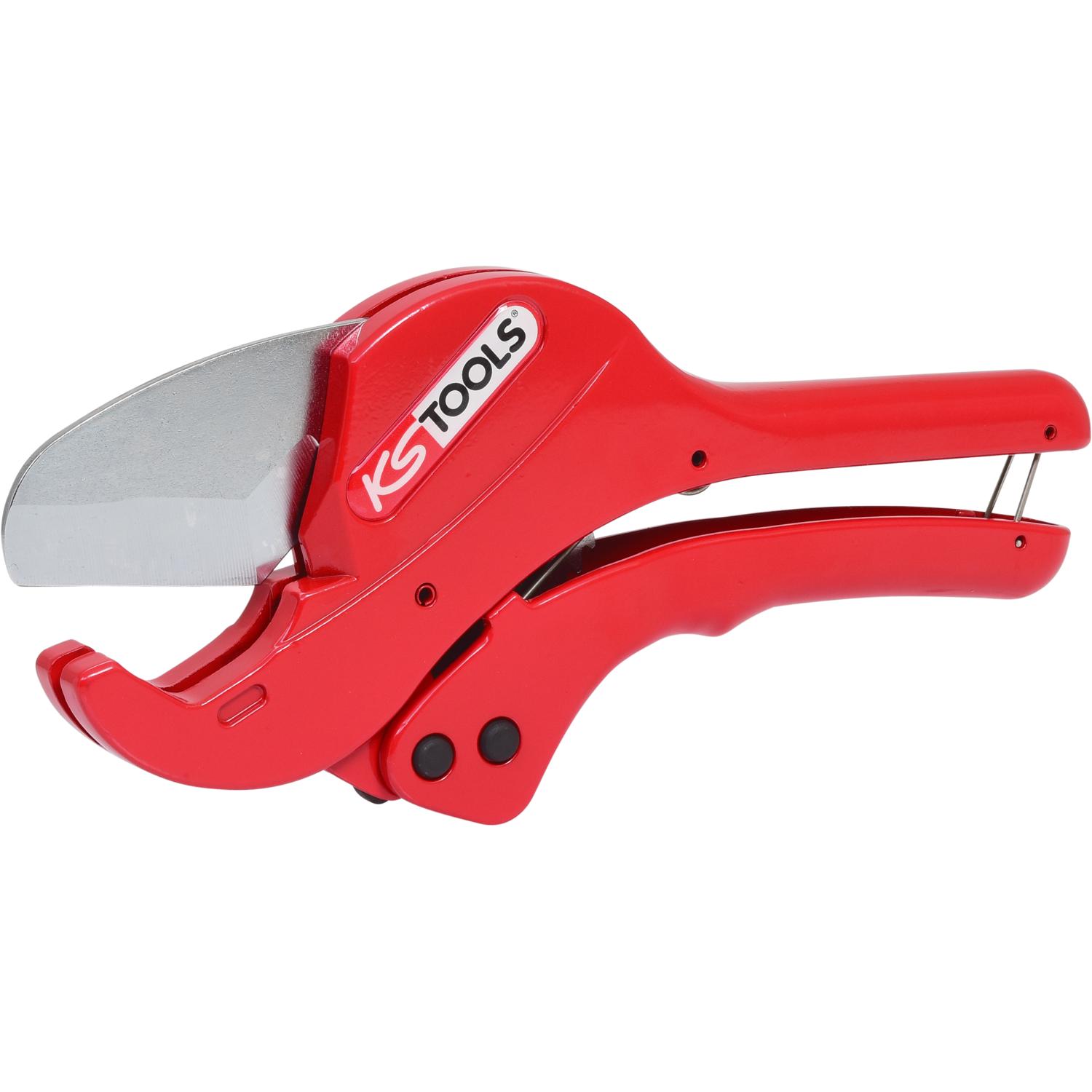 KS Tools, Bolzenschneider + Seitenschneider, Automatik-Kunststoff-Rohrschere (230 mm)