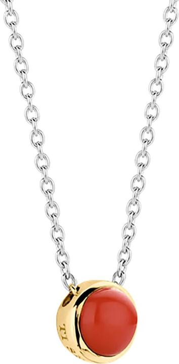 Produktbild Ti Sento Milano Solitär-Collier korallenrot bicolor 3845CR/42 (925 Sterling Silber, 48 cm)
