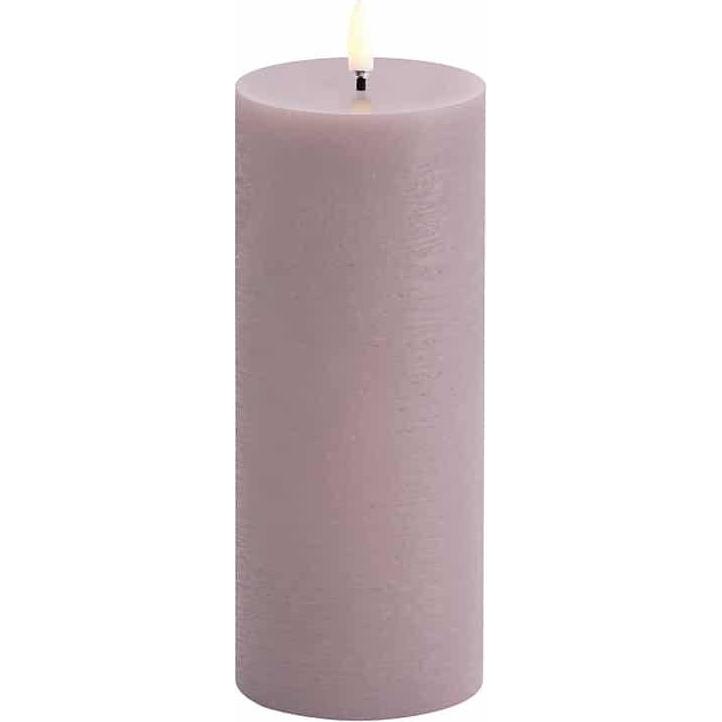 Piffany Copenhagen, LED Kerzen, Uyuni - LED pillar candle - Light lavender, Rustic - 7,8x20,3 cm (UL-PI-LL78020) (1 x)