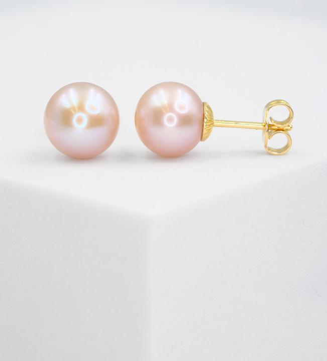 Image du produit Muau Boucles d'oreilles or jaune 750 perle d'eau douce 8.5-9mm (750/18 K Or jaune)