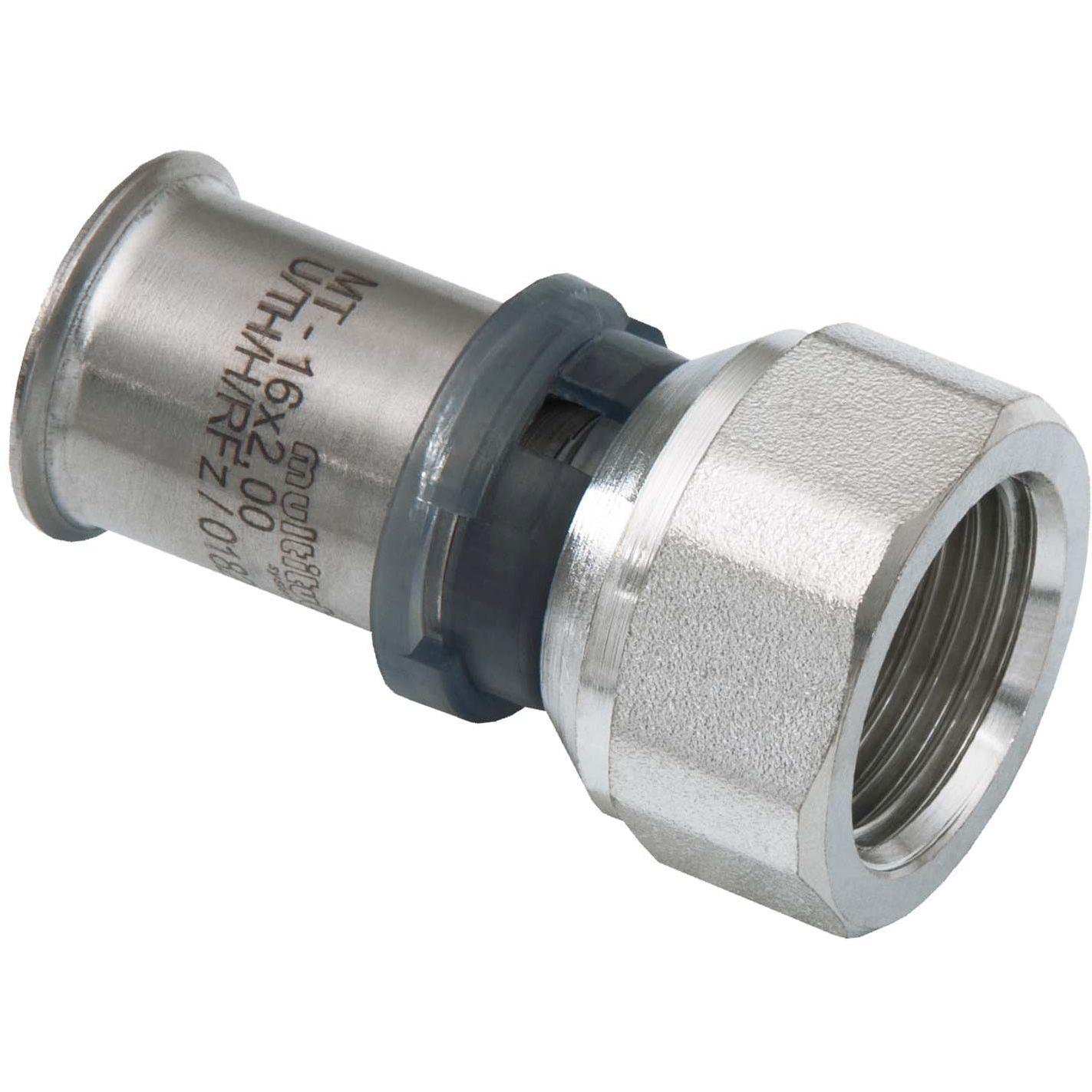 Magni, Rohrverbindungstechnik, MULTITUBO G2 Metall-Press-Übergang IG 25 x 3/4 IG, Messing verzinnt (Pressverbindung)