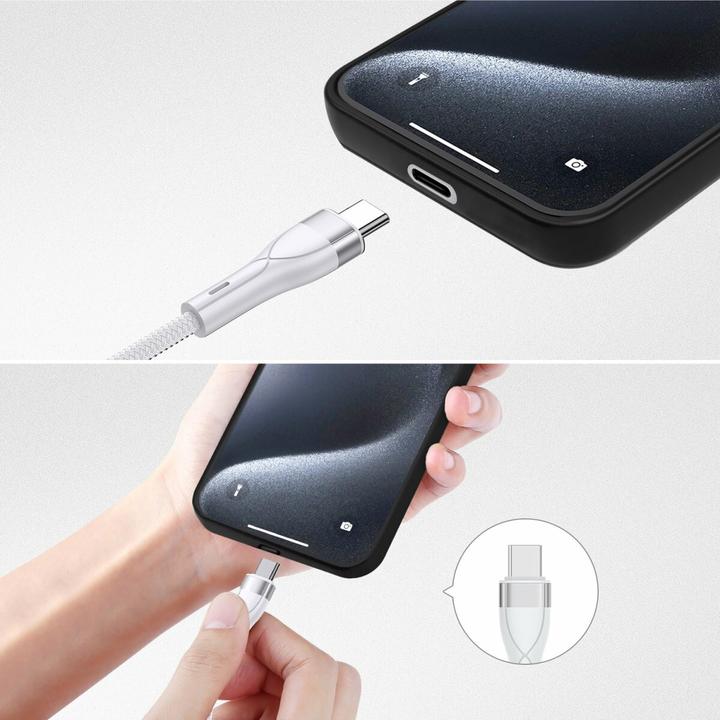 Actual product image 4smarts "USB-C/A Multi-Ladekabel 4in2 1.2m. wei" (1.20 m)