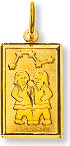 Image du produit Natsumi Schmuck Pendentif Signe du zodiaque Gémeaux or jaune 18K/750 (750/18 K Or jaune)