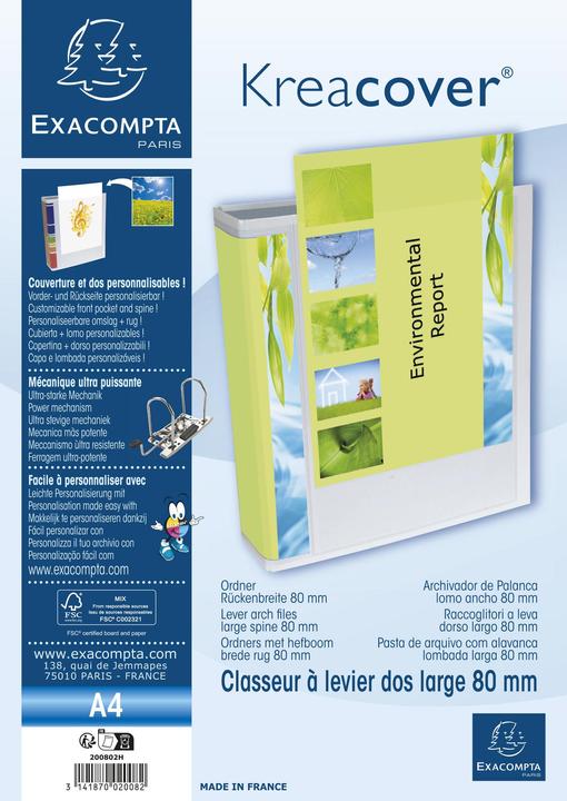 Produktbild Exacompta Präsentationsordner (A4, 80 mm, 1 Stk.)