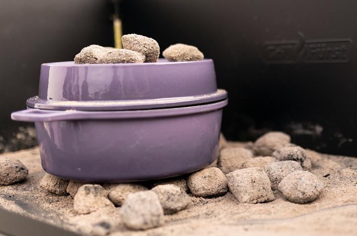 Produktbild Grillfürst Dutch Oven ohne Füsse - emailliert - DO7,5 - lila