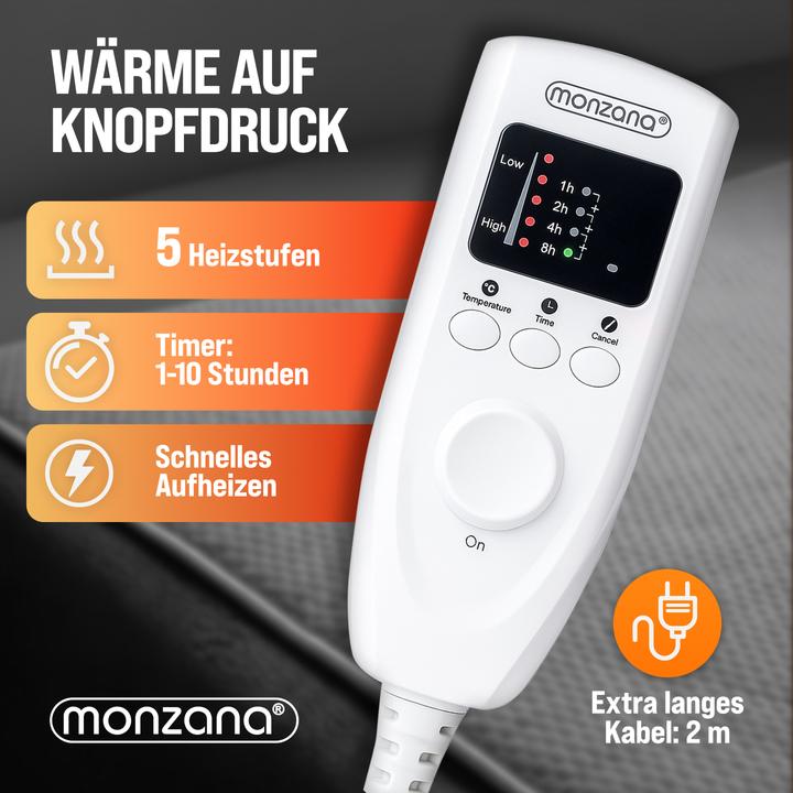 Actual product image Monzana Heated Mattress Pad (150 x 80 cm)