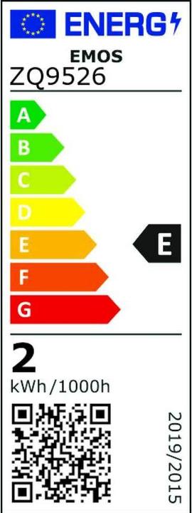 Energy Label Emos ZQ9526 (G9, 210 lm, 1x)