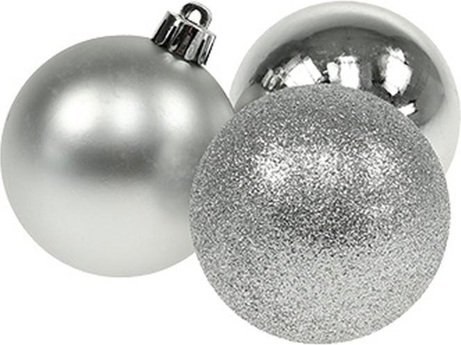 Produktbild Viana Mini Weihnachtskugel Silber 14St (14x)