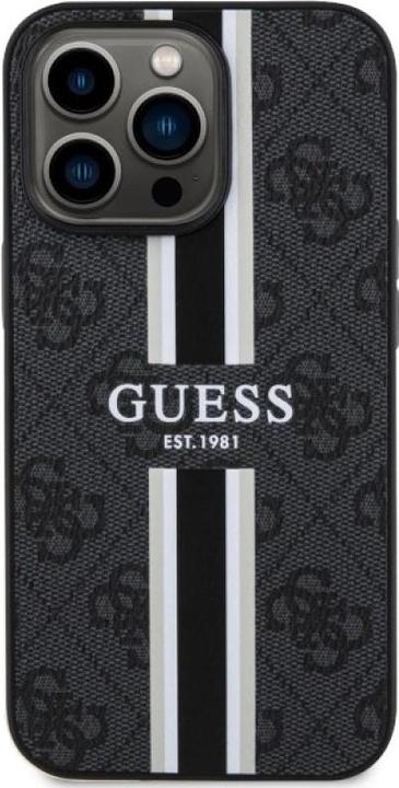 Produktbild Guess GUHMP13LP4RPSK iPhone 13 Pro / 13 6,1" czarny/black hardcase 4G Printed Stripes MagSafe (Apple iPhone 13 Pro)