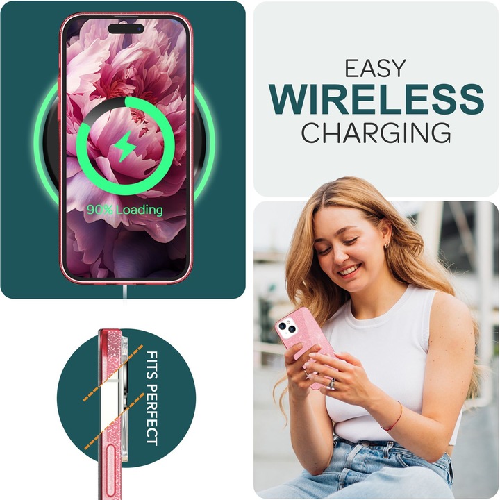 Produktbild Nalia Glitzer Hülle (Apple iPhone 15 Plus)