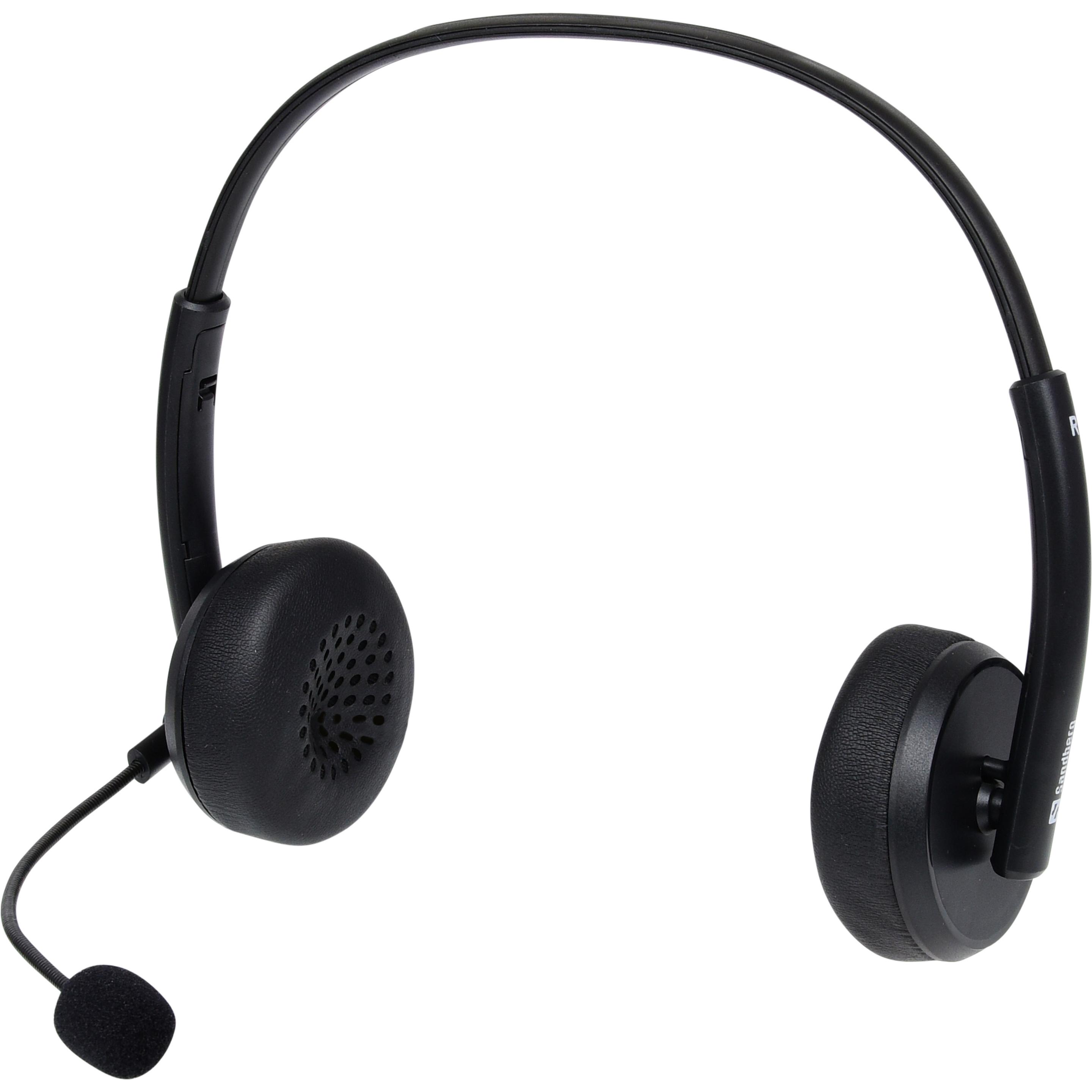Sandberg Saver (Kabelgebunden, USB-A), Office Headset, Schwarz