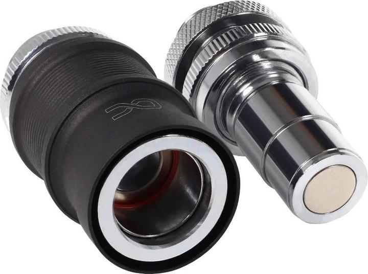 Actual product image Alphacool ANK ES quick-release fastener BLH1A PushIn Set IG-IG with bulkhead fitting