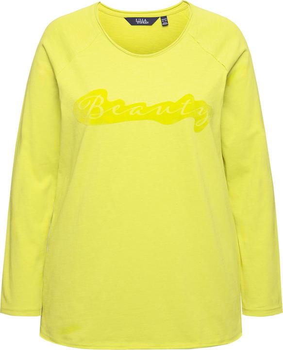 Produktbild Ulla Popken Shirt, Flockdruck, A-Linie, Rundhals, Langarm, offenkantig (62)