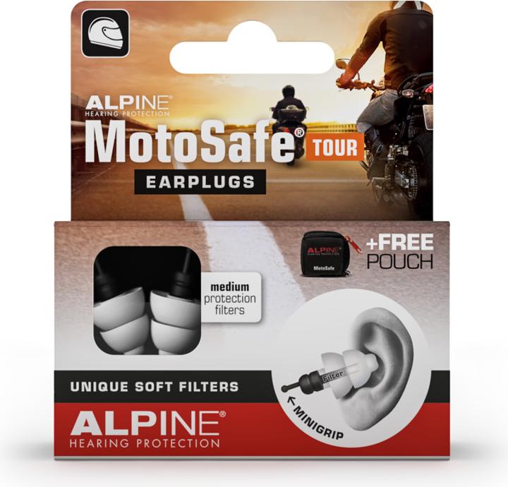 Image du produit Alpine MotoSafe Tour, bouchons d'oreille (2 x)