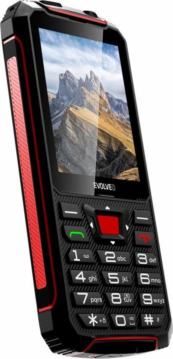 Image du produit Evolveo StrongPhone W4, vodot??sn?? odoln? Téléphone double SIM,??erno-??erven? (2.80", 2 Mpx)